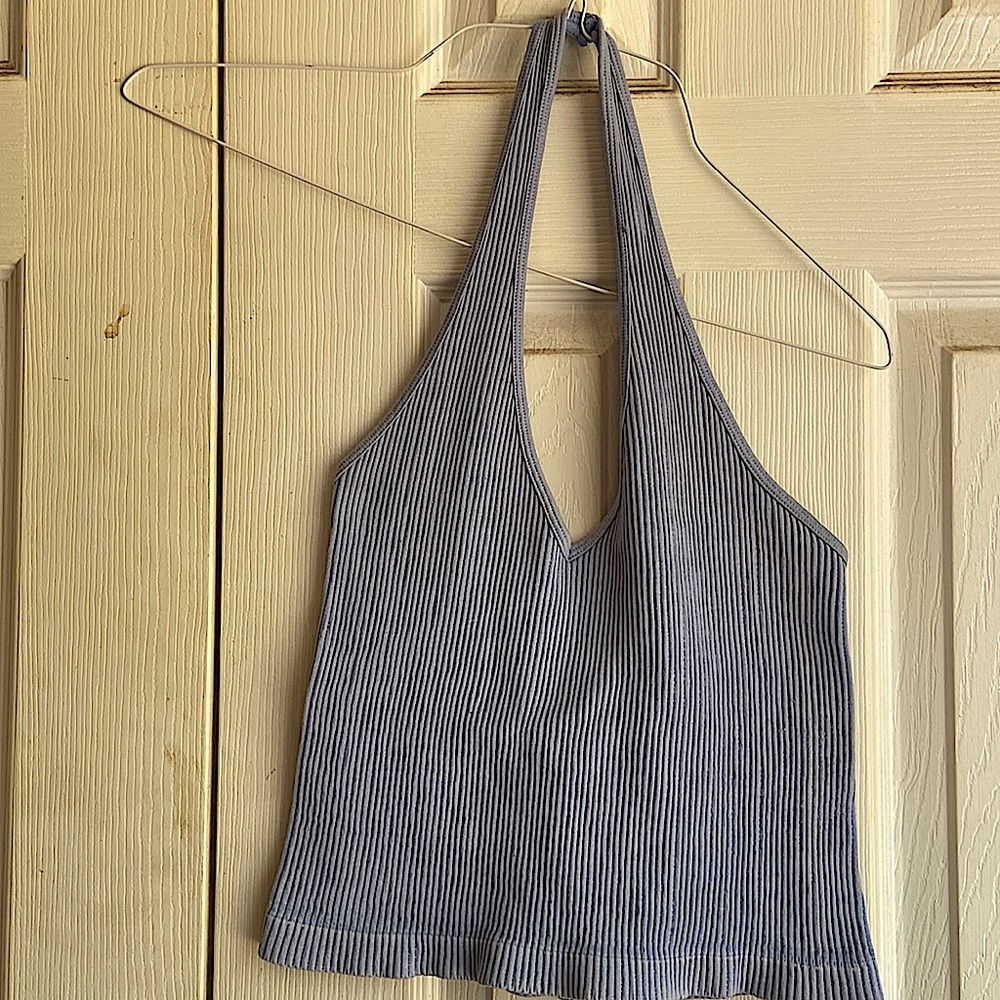 Periwinkle blue halter top